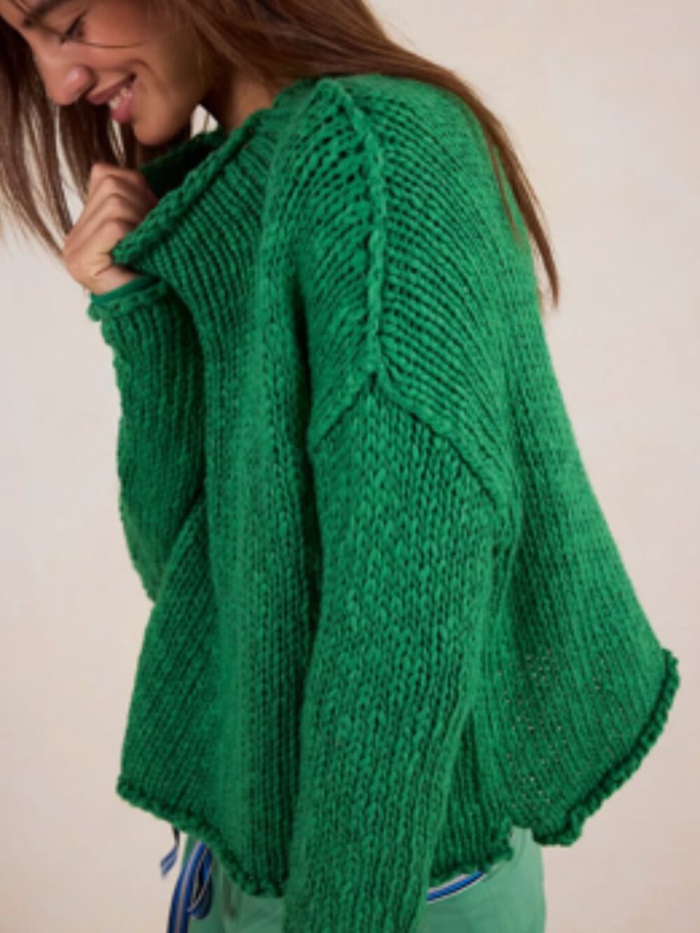 NWT Free People Knit Opal Rollneck Sweater